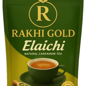 Rakhi Gold Tea 250g  With 100% Real Elaichi | Strong & Aromatic |Wellness Cardamom Tea Plastic Pouch Zip Lock  (250 g)